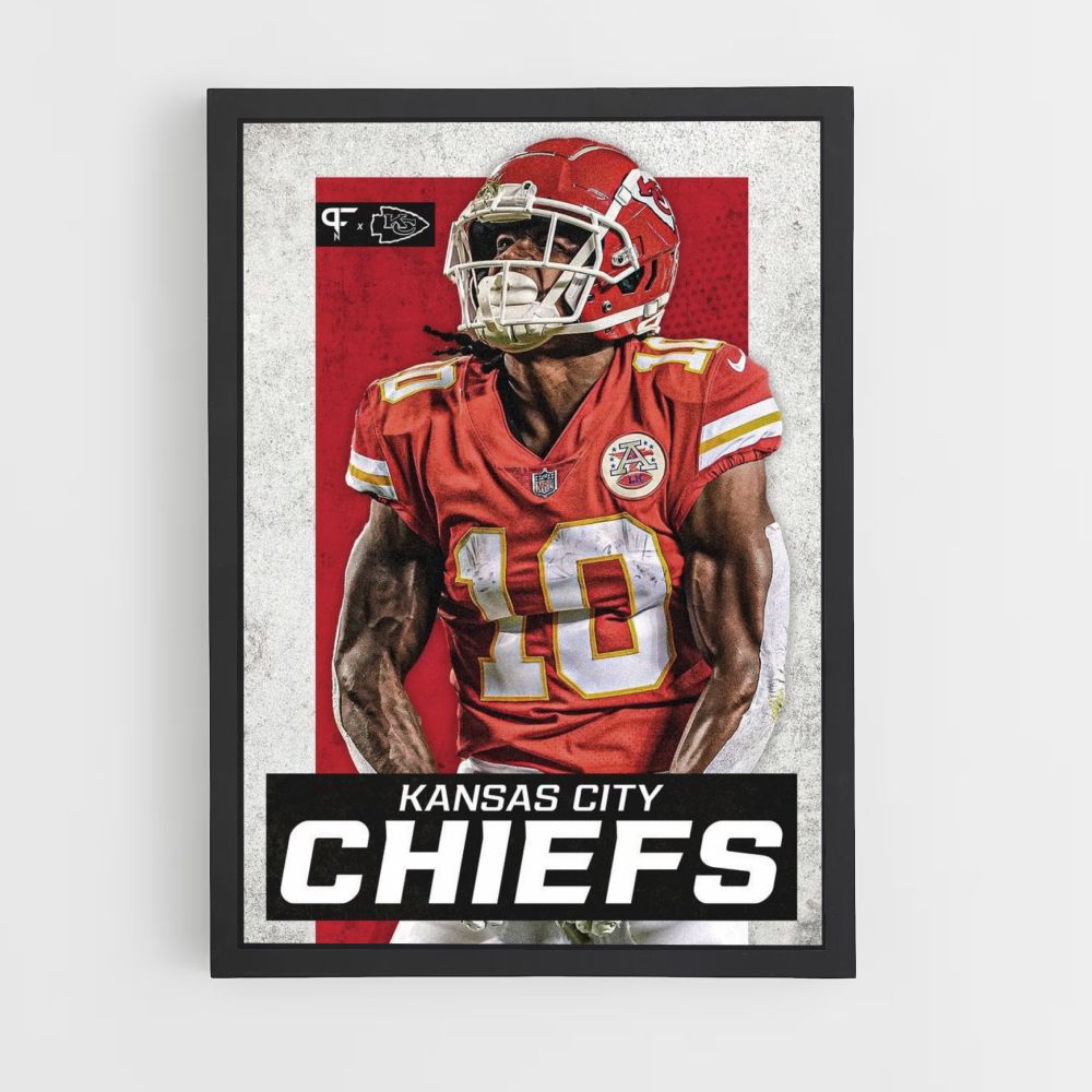 Poster Kansas City Chiefs Rot