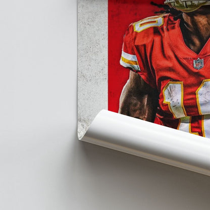 Poster Kansas City Chiefs Rot