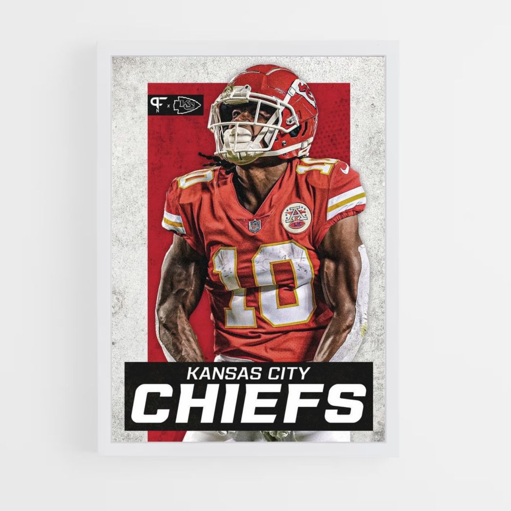 Poster Kansas City Chiefs Rot