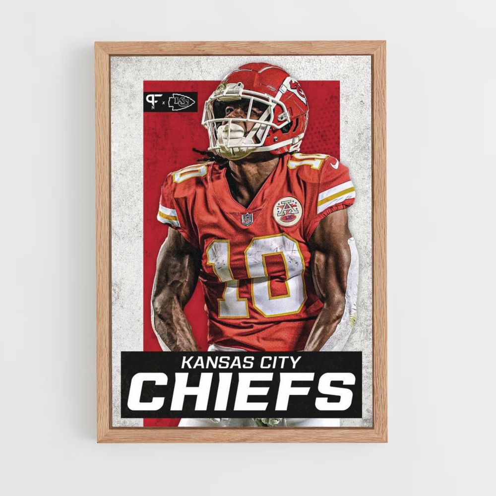 Poster Kansas City Chiefs Rot