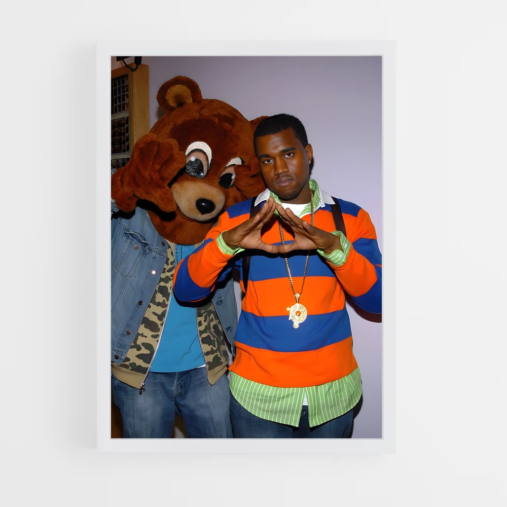 kanye-west-3 cadre Blanc