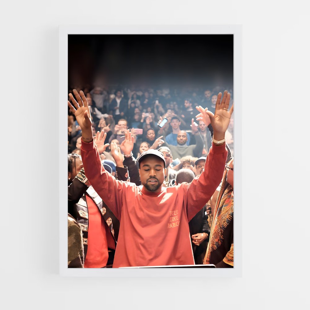 kanye-west-4 cadre Blanc
