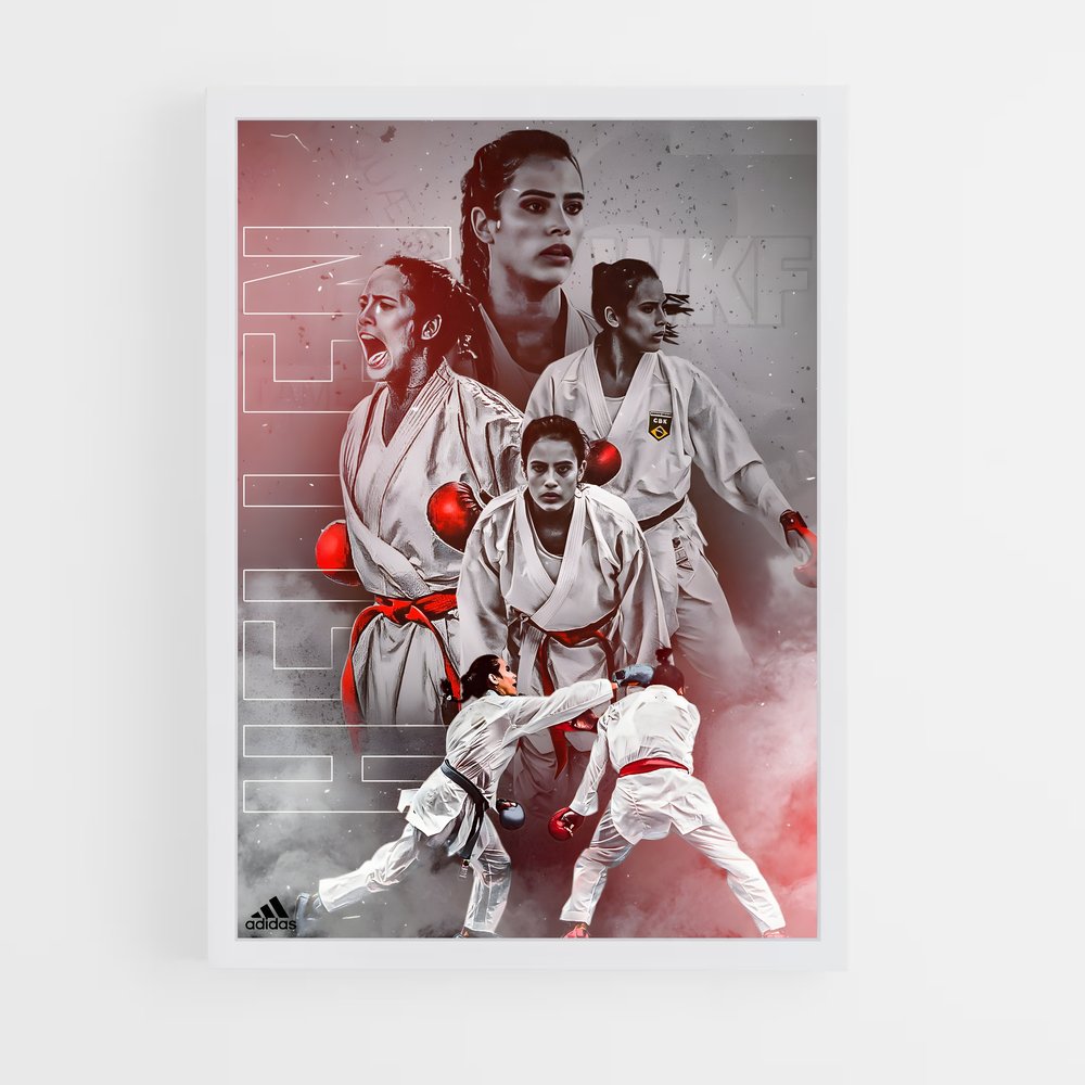 karate-11 cadre Blanc