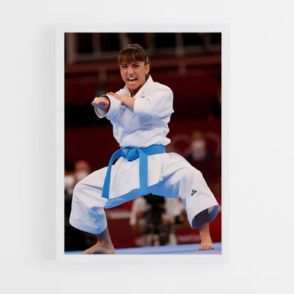 karate-2 cadre Blanc