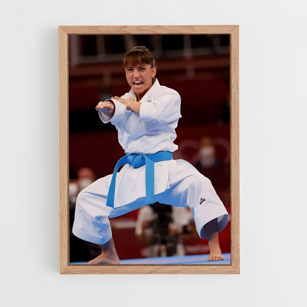 karate-2 cadre Bois clair