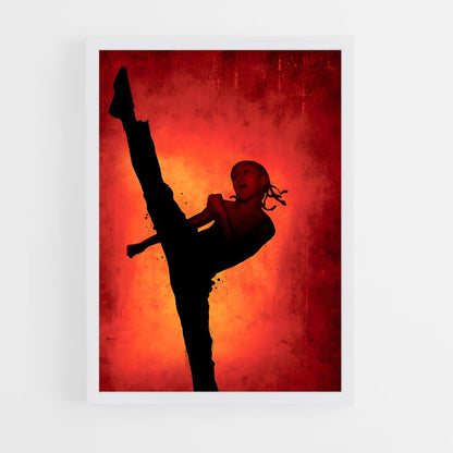 karate-kid-8 cadre Blanc