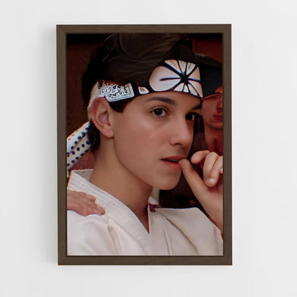karate-kid-9 cadre Bois foncé