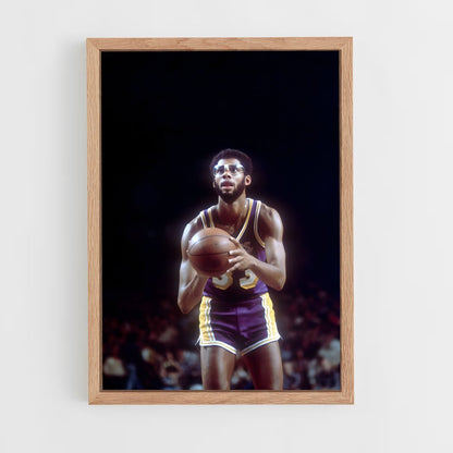 kareem-abdul-jabbar-5 cadre Bois clair