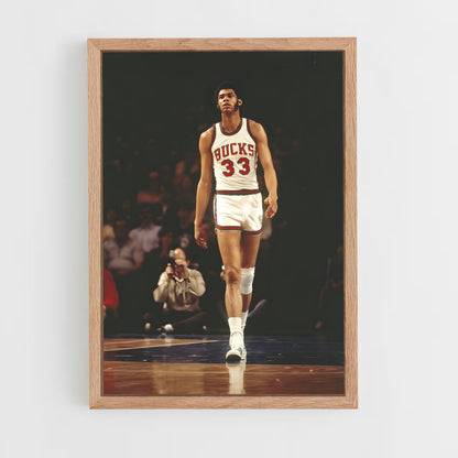 kareem-abdul-jabbar-9 cadre Bois clair