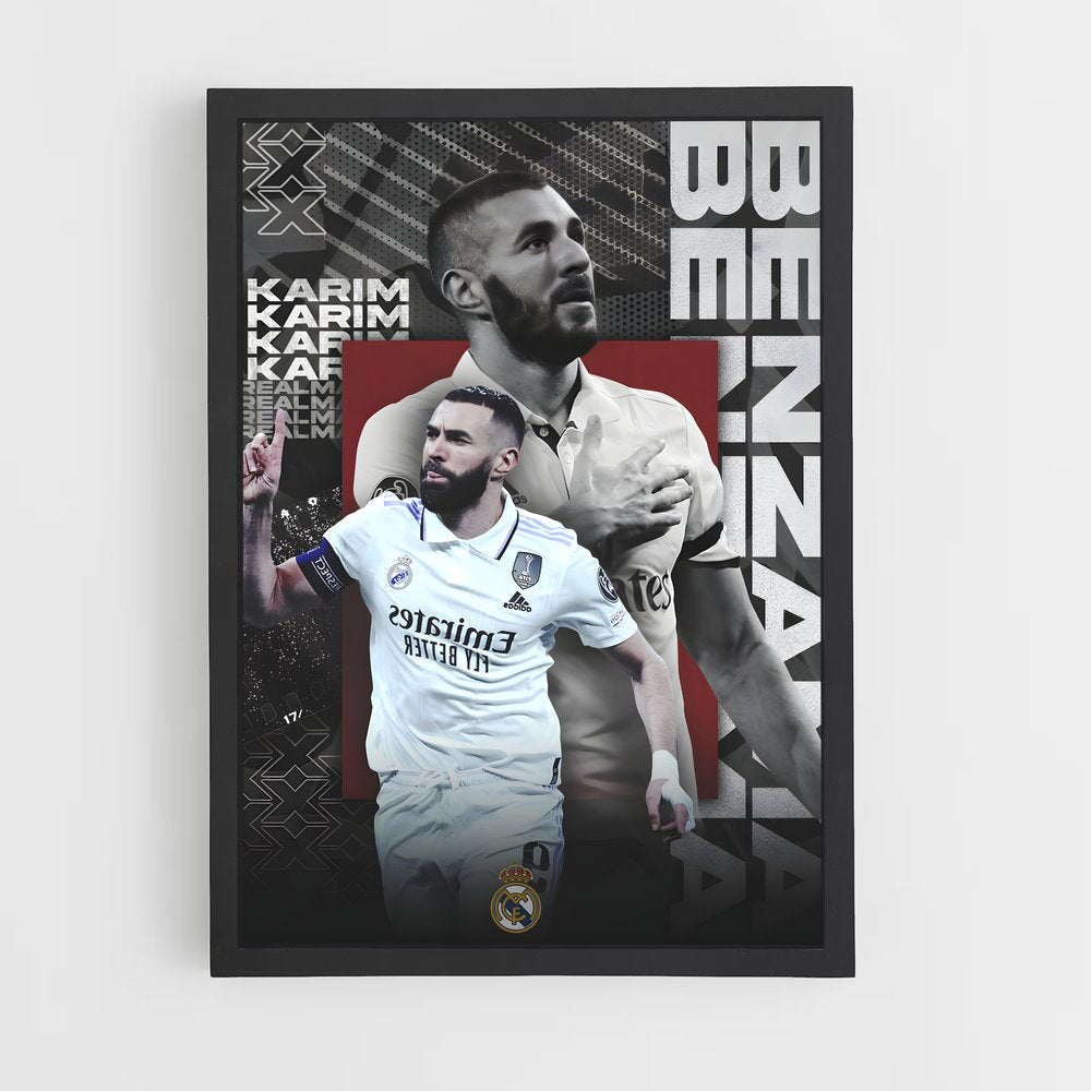 karim-benzema-19 cadre Noir