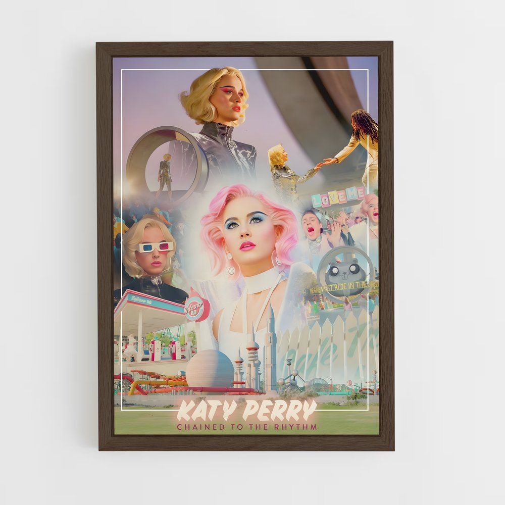 katy-perry-18 cadre Bois foncé