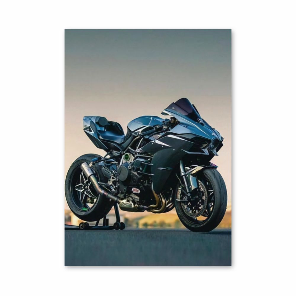 Kawazaki Motorrad Poster