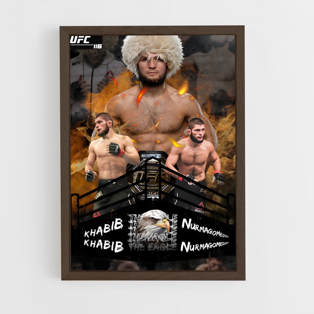 khabib-5 cadre Bois foncé