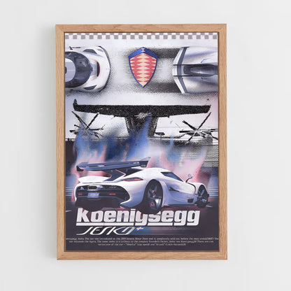 koenigsegg-13 cadre Bois clair