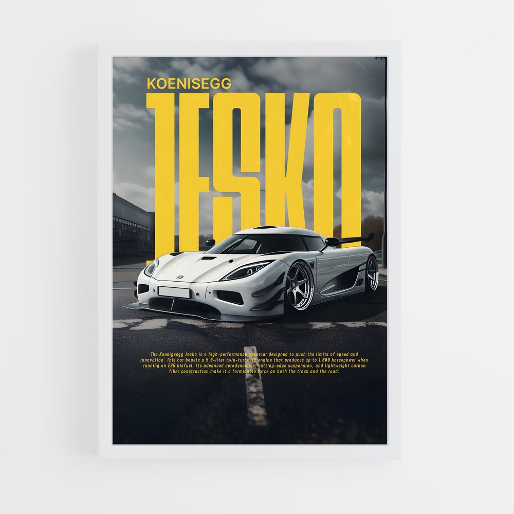 koenigsegg-14 cadre Blanc