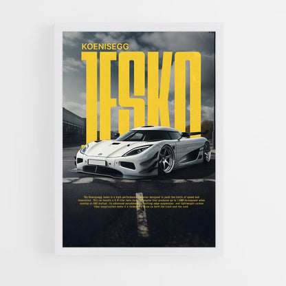 koenigsegg-14 cadre Blanc