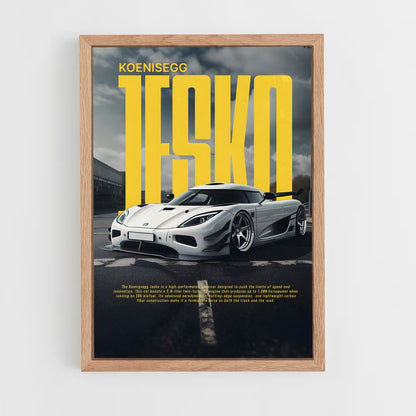 koenigsegg-14 cadre Bois clair