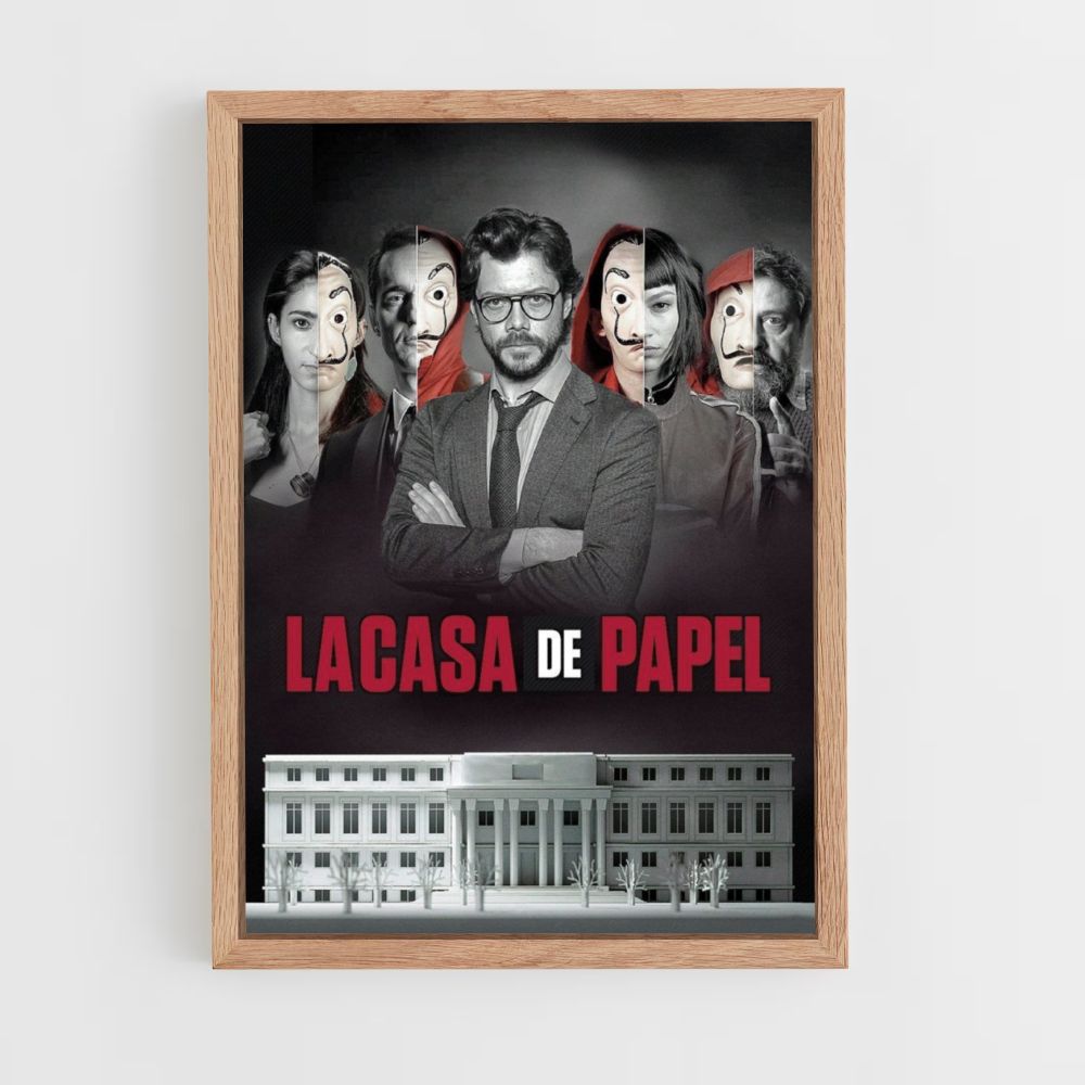 Plakat La Casa de Papel Raub