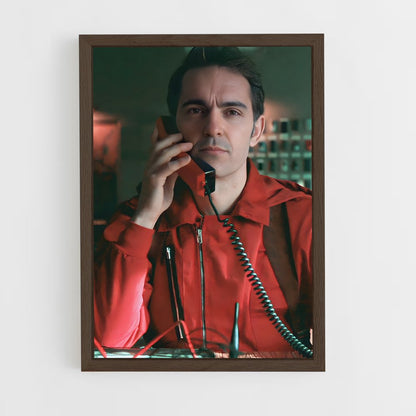 la-casa-de-papel-7 cadre Bois foncé