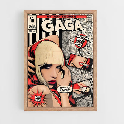 lady-gaga-11 cadre Bois clair