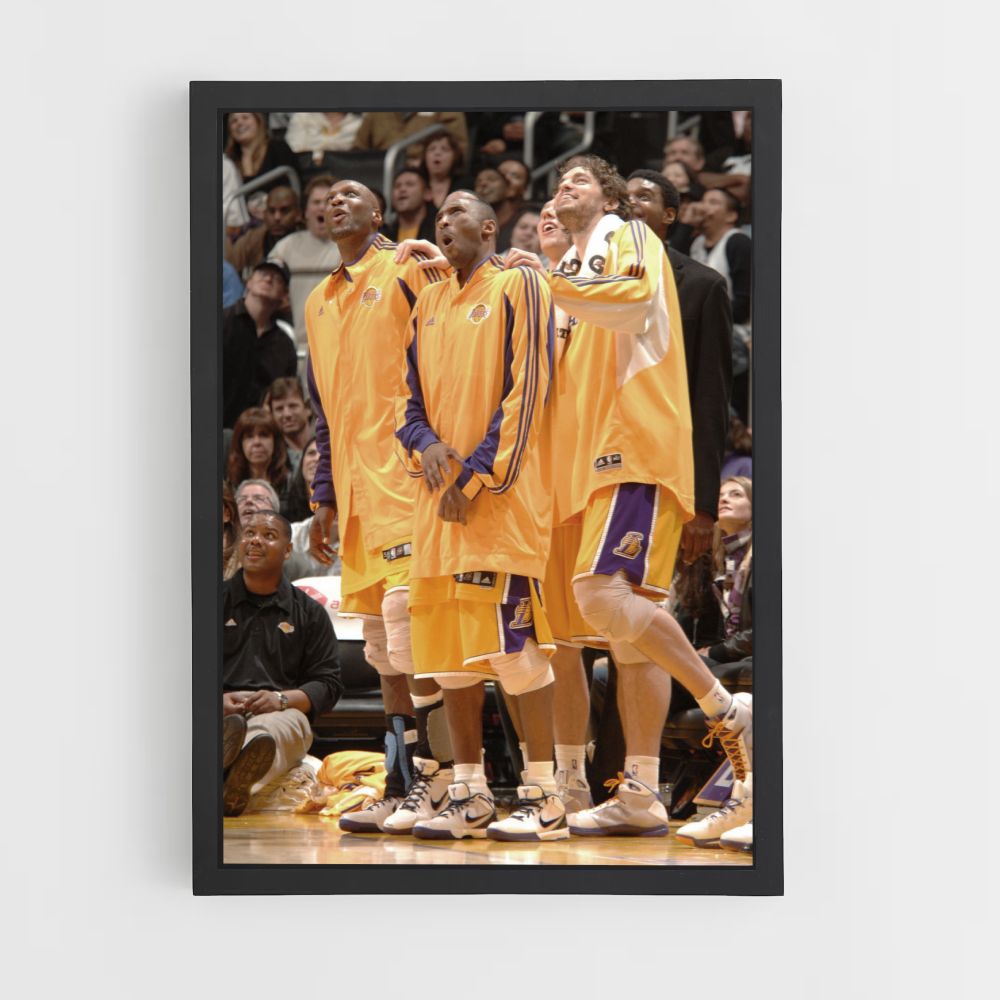 Poster LA Lakers Gelb