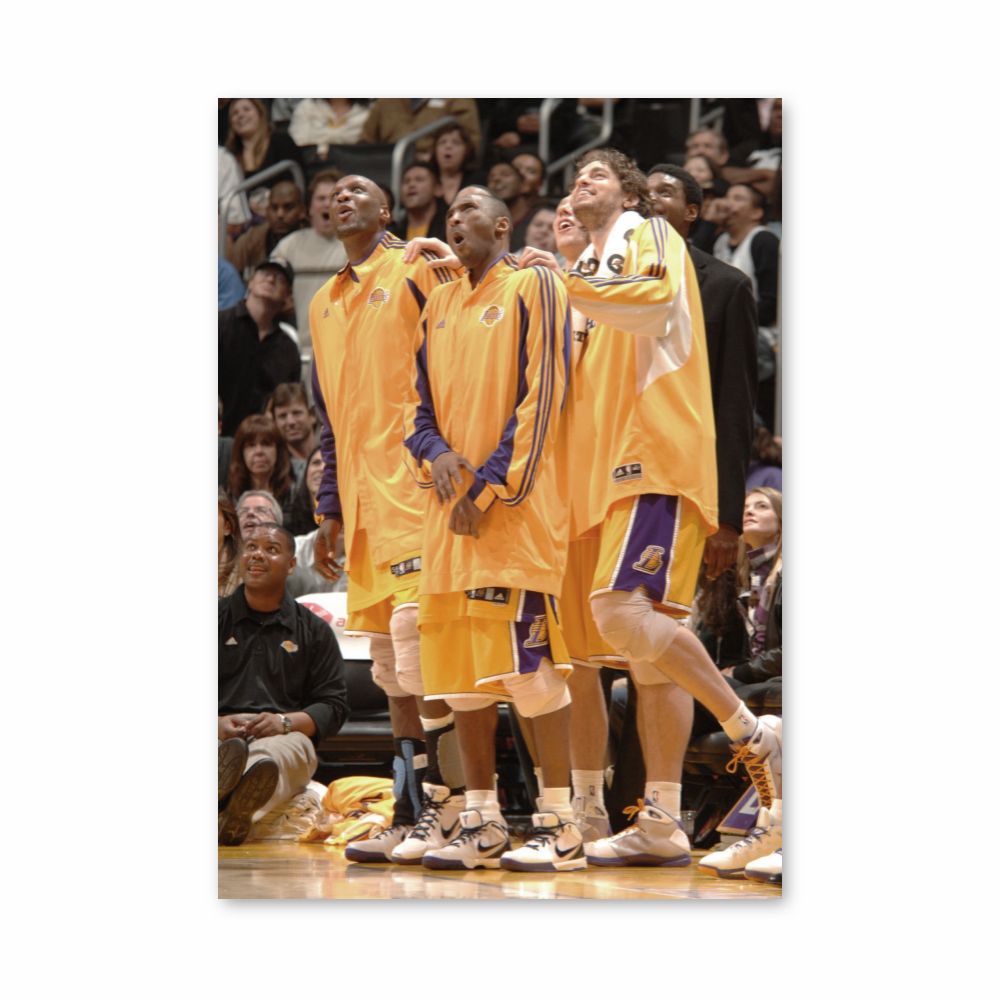 Poster LA Lakers Gelb