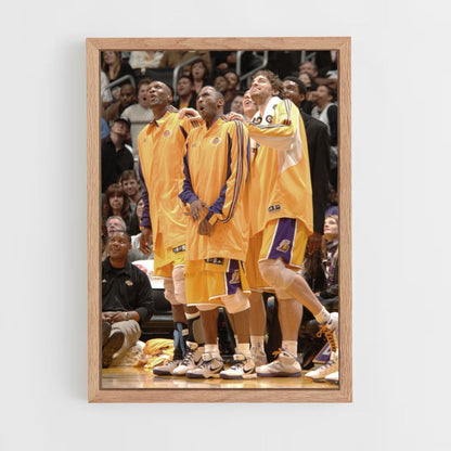 Poster LA Lakers Gelb