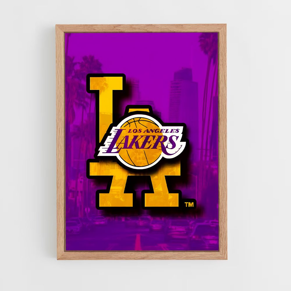 lakers-2 cadre Bois clair