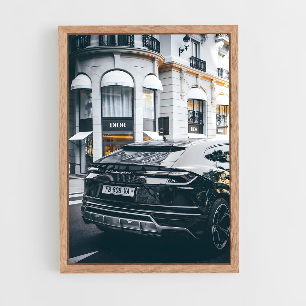 lamborghini-1 cadre Bois clair