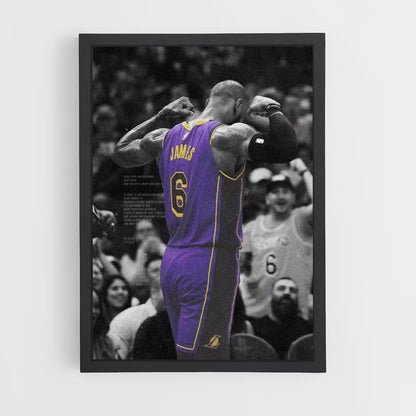 Lebron James Lila Poster