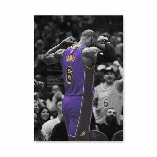 Lebron James Lila Poster