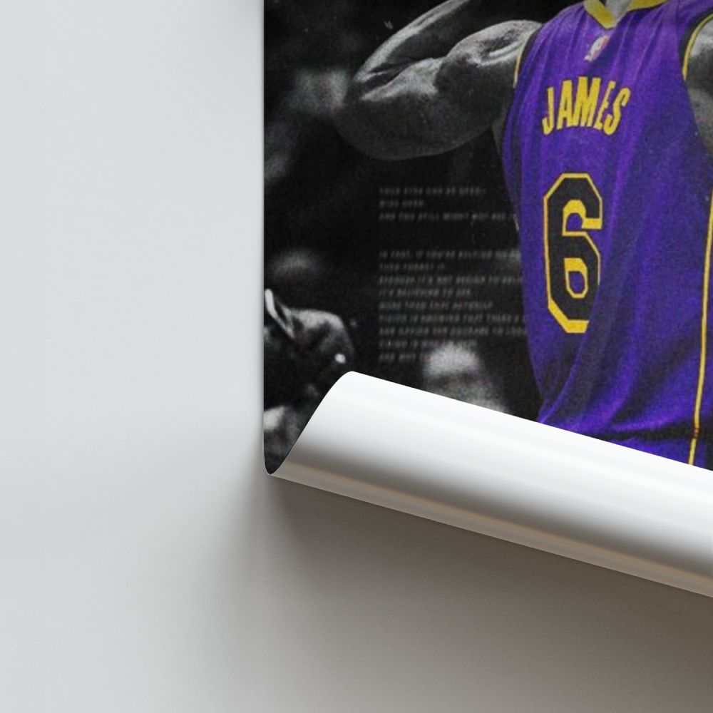 Lebron James Lila Poster