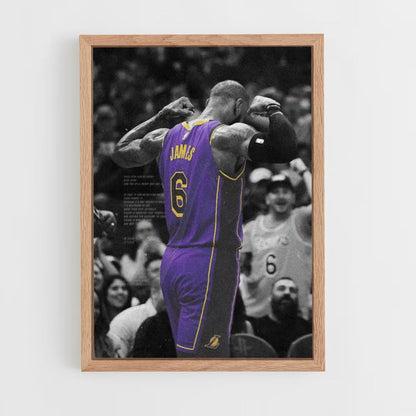 Lebron James Lila Poster