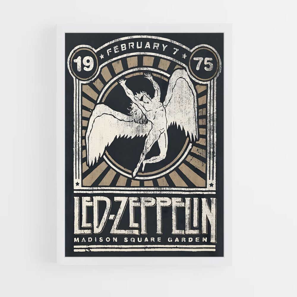led-zeppelin-8 cadre Blanc