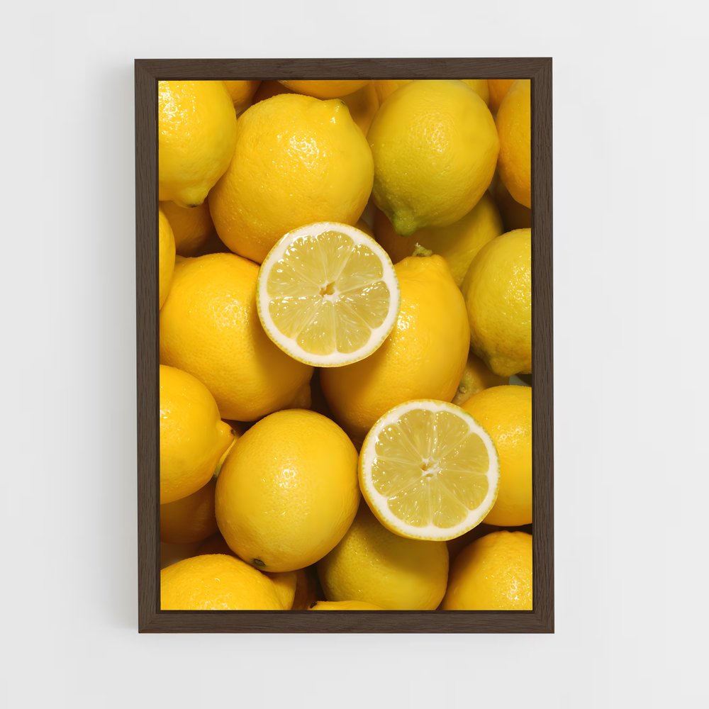 lemon-4 cadre Bois foncé
