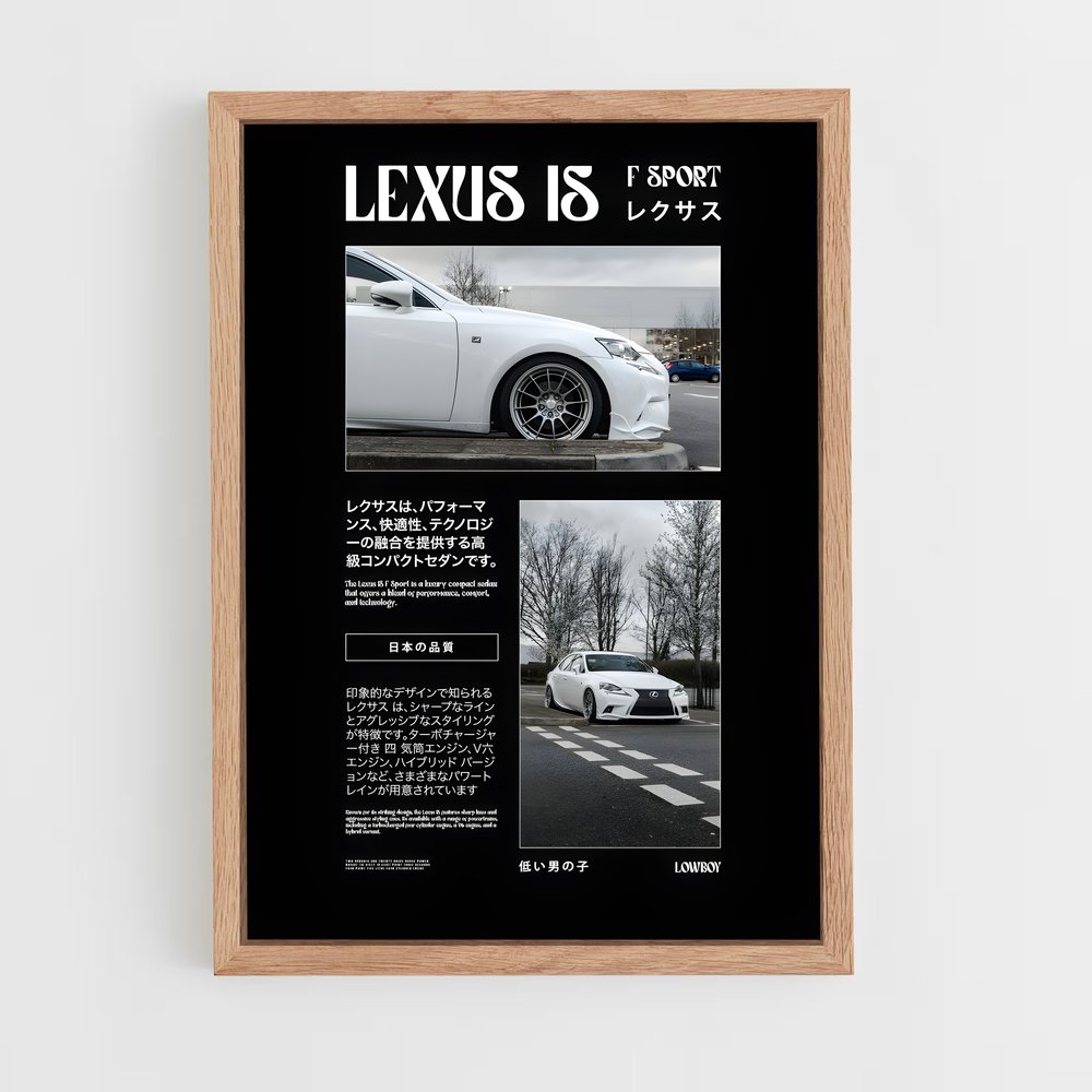 lexus-4 cadre Bois clair