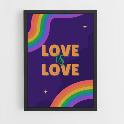 Poster Liebe Regenbogen