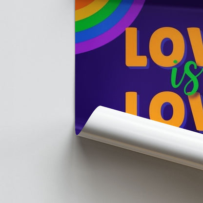 Poster Liebe Regenbogen