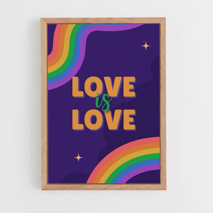 Poster Liebe Regenbogen