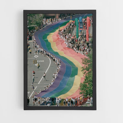 Regenbogenfahnen-Poster