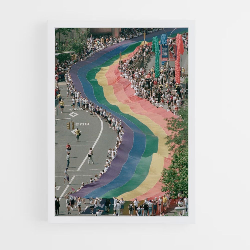 Regenbogenfahnen-Poster