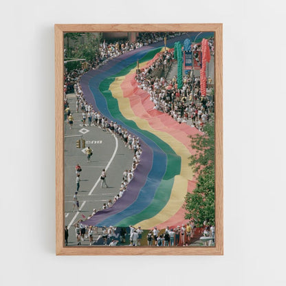 Regenbogenfahnen-Poster