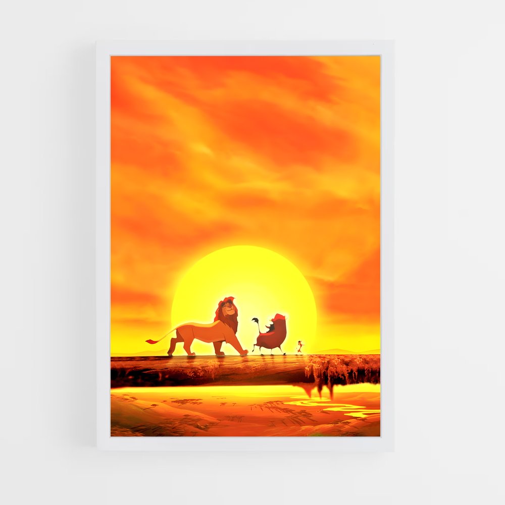 lion-king-11 cadre Blanc