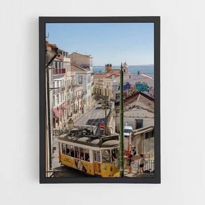 Poster Straßenbahn Lissabon