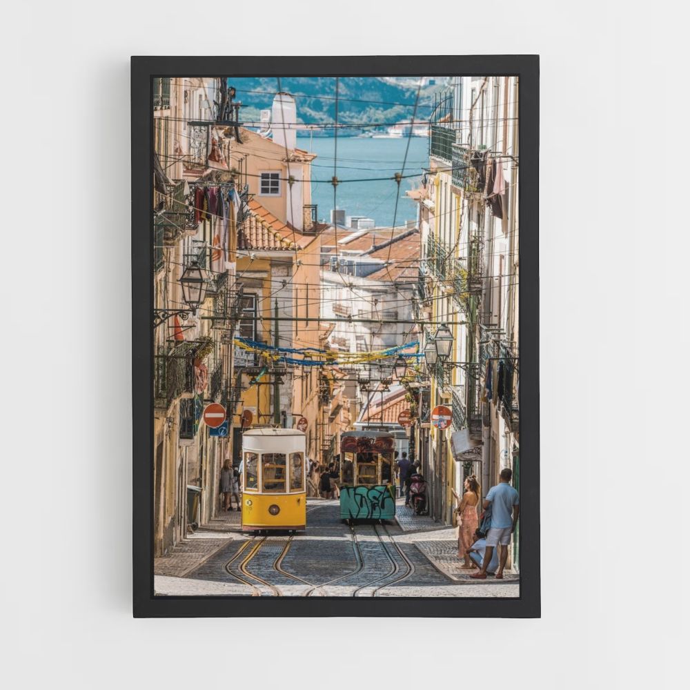 Lissabon-Straßenplakat