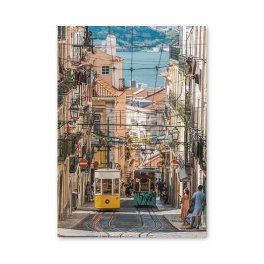 Lissabon-Straßenplakat