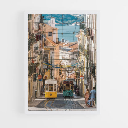 Lissabon-Straßenplakat