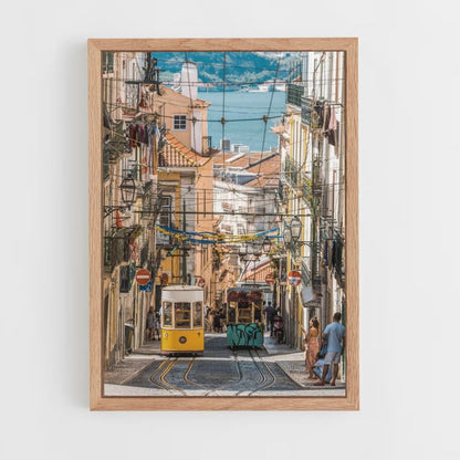 Lissabon-Straßenplakat