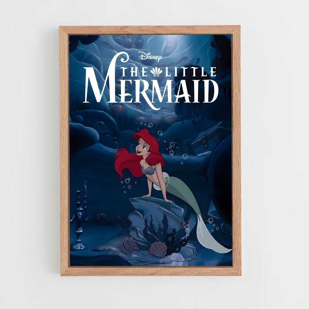 little-mermaid-3 cadre Bois clair