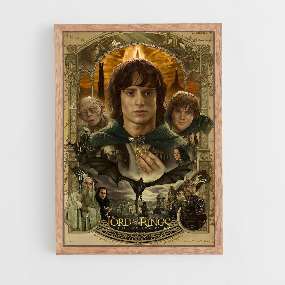 lord-of-the-ring-11 cadre Bois clair